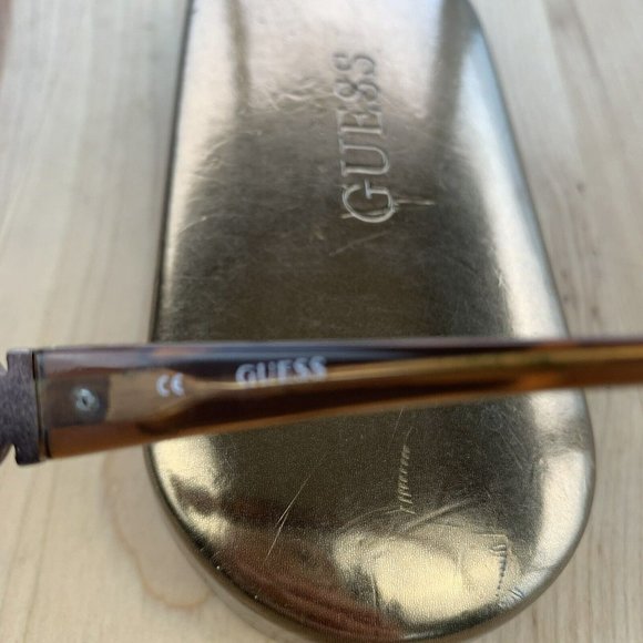 GUESS EYEGLASS Frames GU 1651 Brown Rectangular Half Rim 51-18-135 w/Case - Picture 8 of 8